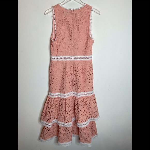 X by NBD Pink and white dress. Size Large - Picture 2 of 9